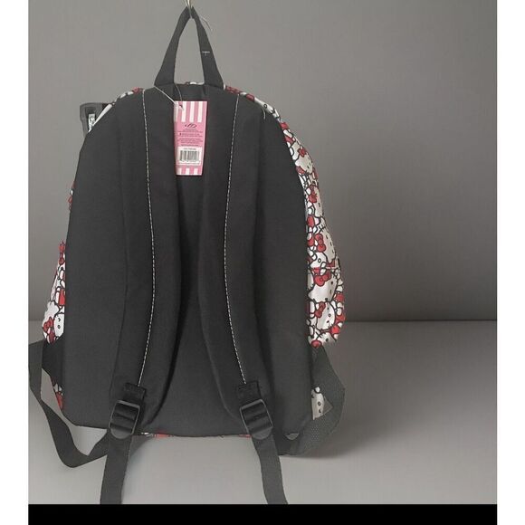 Fast Forward 16” Hello Kitty All Over Print School Overnight Backpack Red NWT - Picture 2 of 3